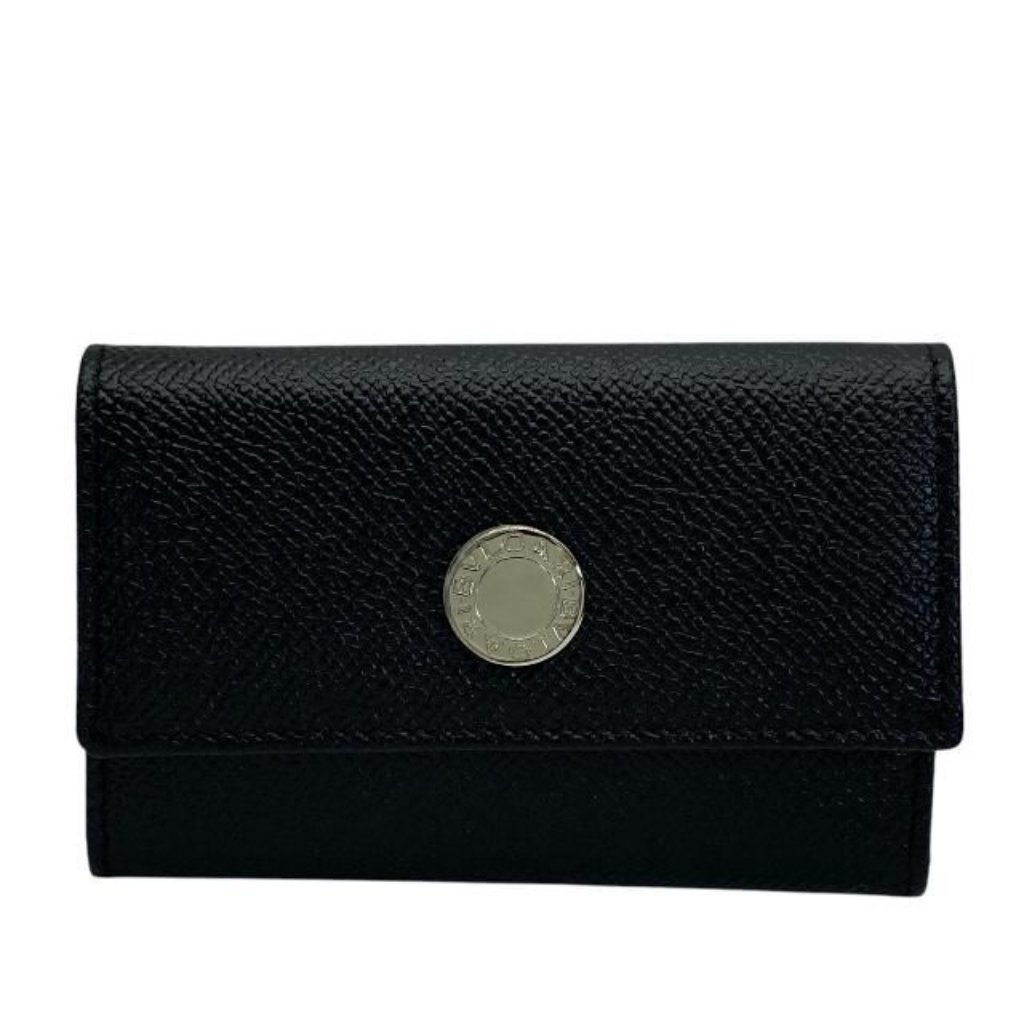 Bvlgari 6Ring Key Case Leather Black